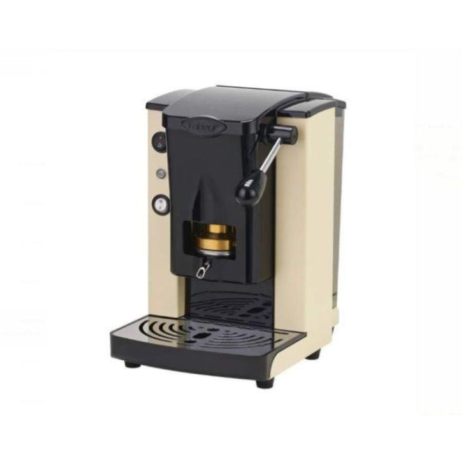 Macchina da caffe` a cialde slot inox lite sabbia telaio nero (sisabnlt)