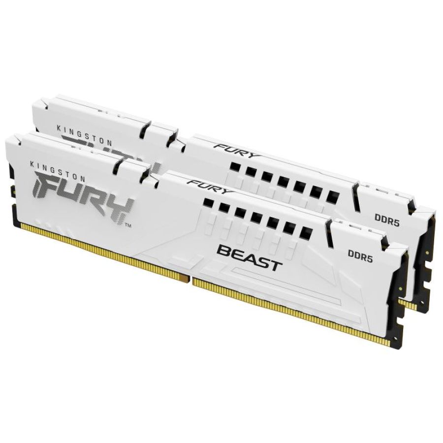 Kingston technology fury beast 32 gb 5600 mt/s ddr5 cl36 dimm (kit da 2) white expo