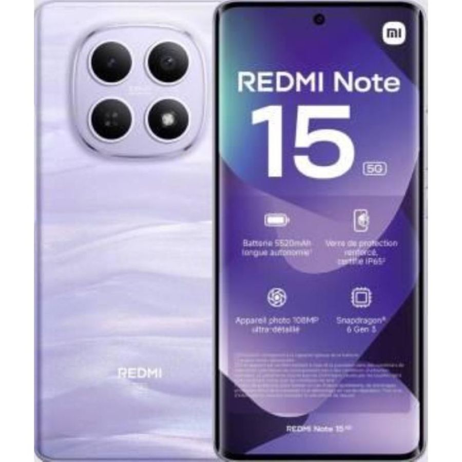 Xiaomi redmi note 15 6+128gb 6.77 5g mist purple eu