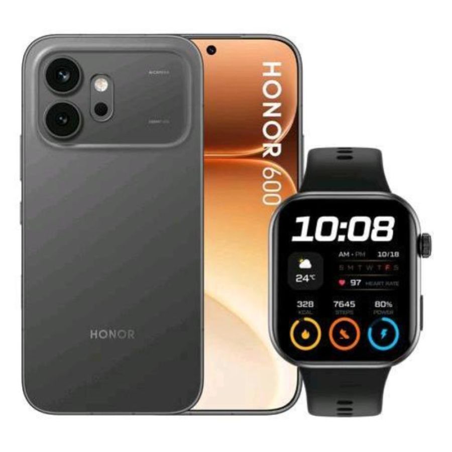 Honor 600 5g dual sim 6.57 octa core 512gb ram 8gb 5g italia black + watch 2i smarwatch black