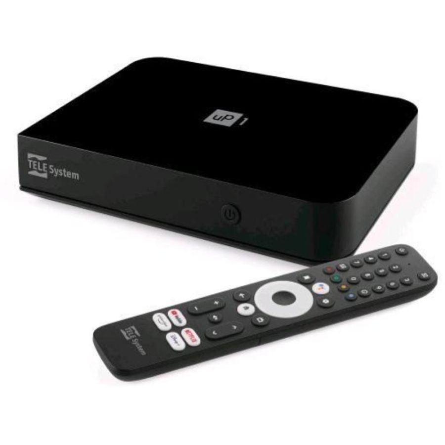 Telesystem up1 smart box decoder digitale terrestre android tv 4k ultra ...