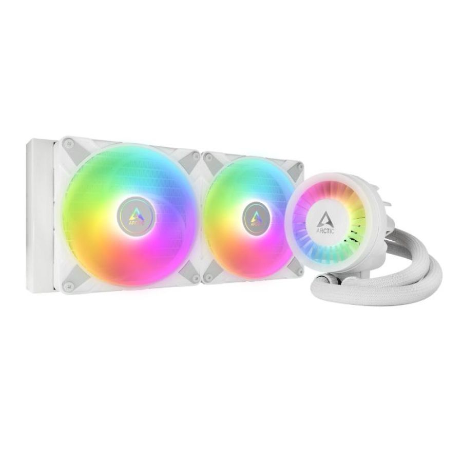 Arctic liquid freezer iii 280 a-rgb processore raffreddatore di liquidi tutto in uno 14 cm bianco 1 pz