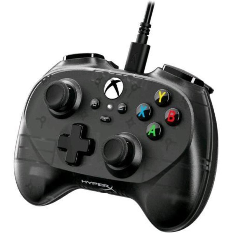 Hyperx clutch tanto mini controller cablato usb-c con licenza xbox, design ergonomico e formato compatto, pulsanti standard, cavo convertibile, compatibile con xbox, pc e android, nero