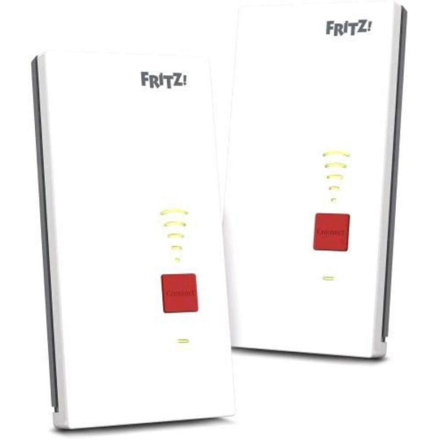 Fritz! mesh set 2700 set 2 wireless extender wi-fi 7 fino a 6.500 mbit/s bianco