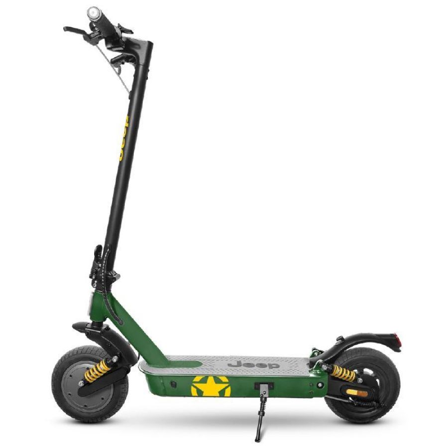 Jeep e-scooter jaf dual - monopattino elettrico - motore 350w - ruote 10 - autonomia 35km - kers - sospensioni anteriori e posteriori - bluetooth