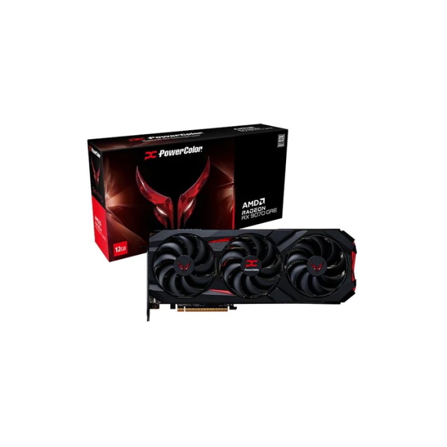 Powercolor red devil radeon rx 9070 gre 12gb gddr6 hdmi/3*displayport pci ex 5.0 16x