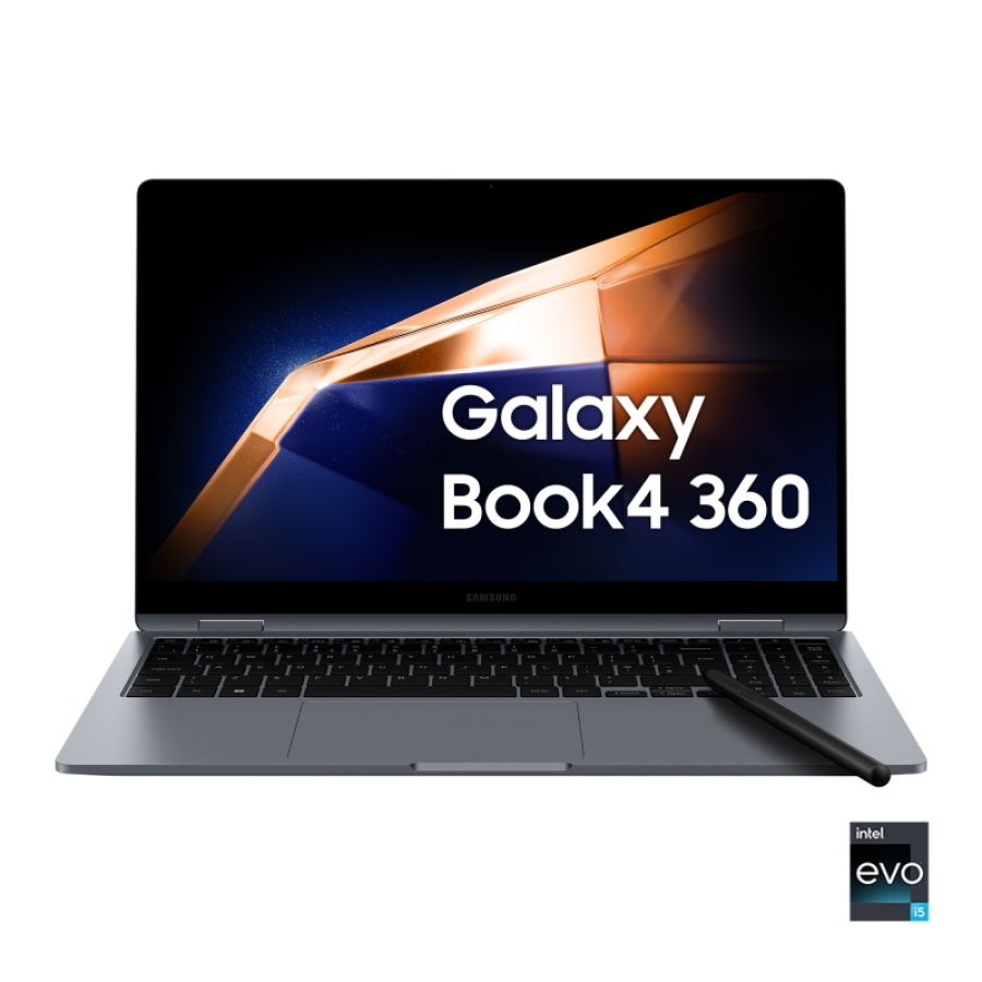 Samsung galaxy book4 360 intel core 5 120u 16gb intel graphics 512gb 15,6 full hd touch windows 11 - - refurbished grade a