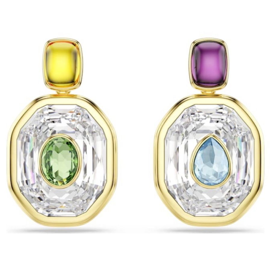 Swarovski 5705582 swarovski fashion piece - chroma orecchino a buco stk mul/gos nuovo in scatola originale