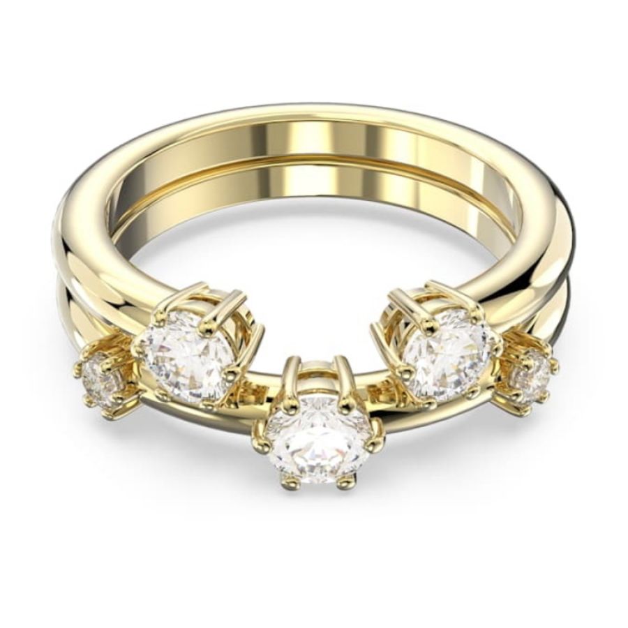 Swarovski 5640965 anello swarovski - ring db white/gos 55 nuovo in scatola originale