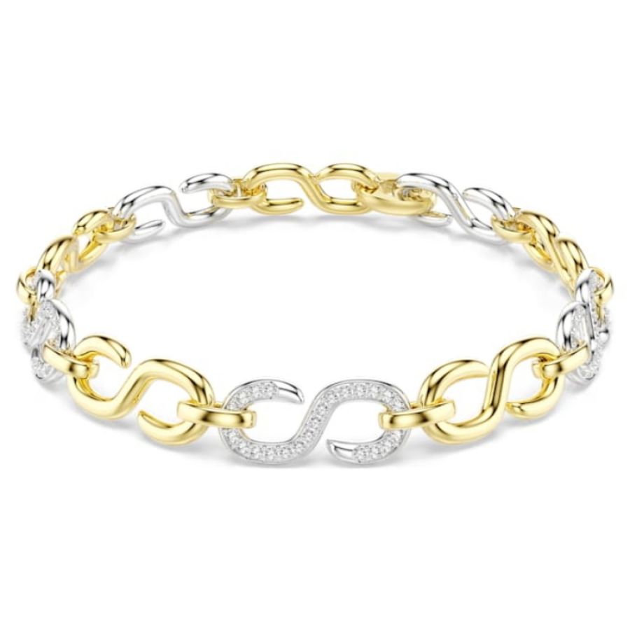 Swarovski 5741792 bracciale swarovski rigido / soft - bracciale cry/mix m nuovo in scatola originale