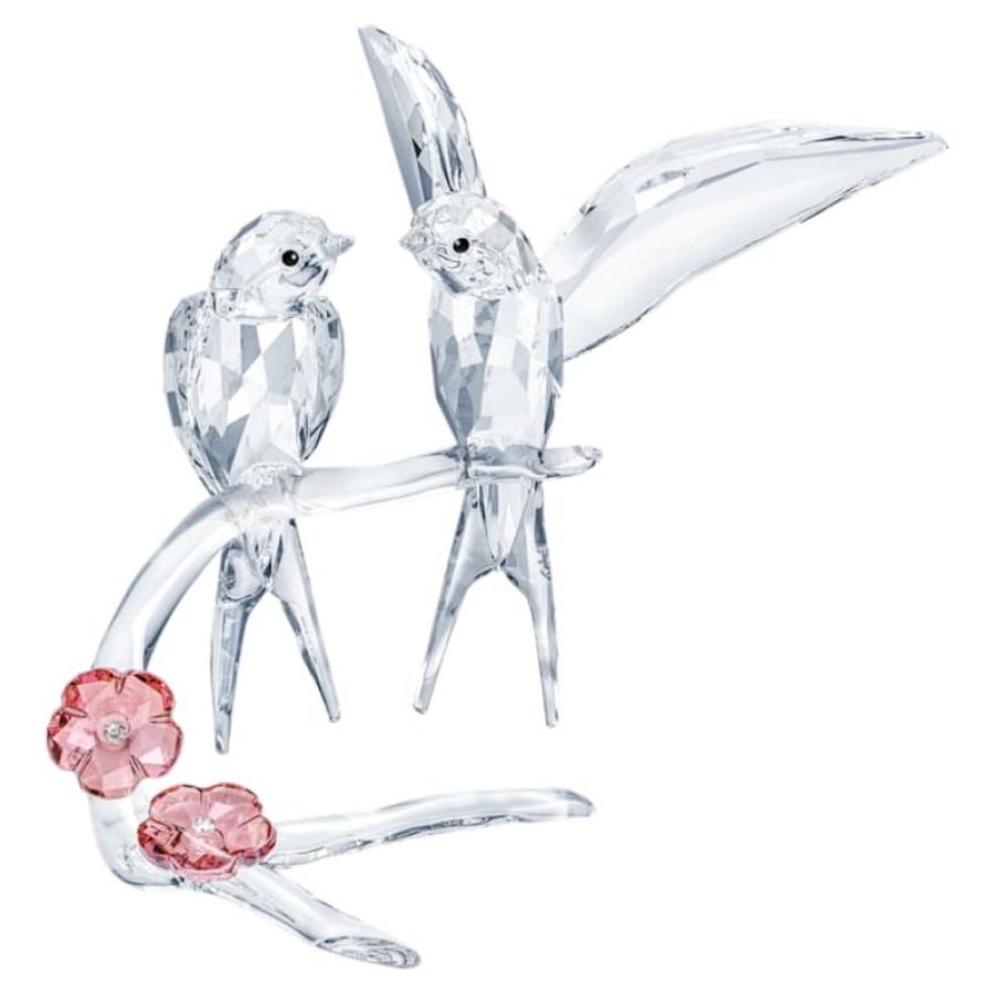 Swarovski 5475566 swarovski fashion piece - feathered beauties swallows nuovo in scatola originale