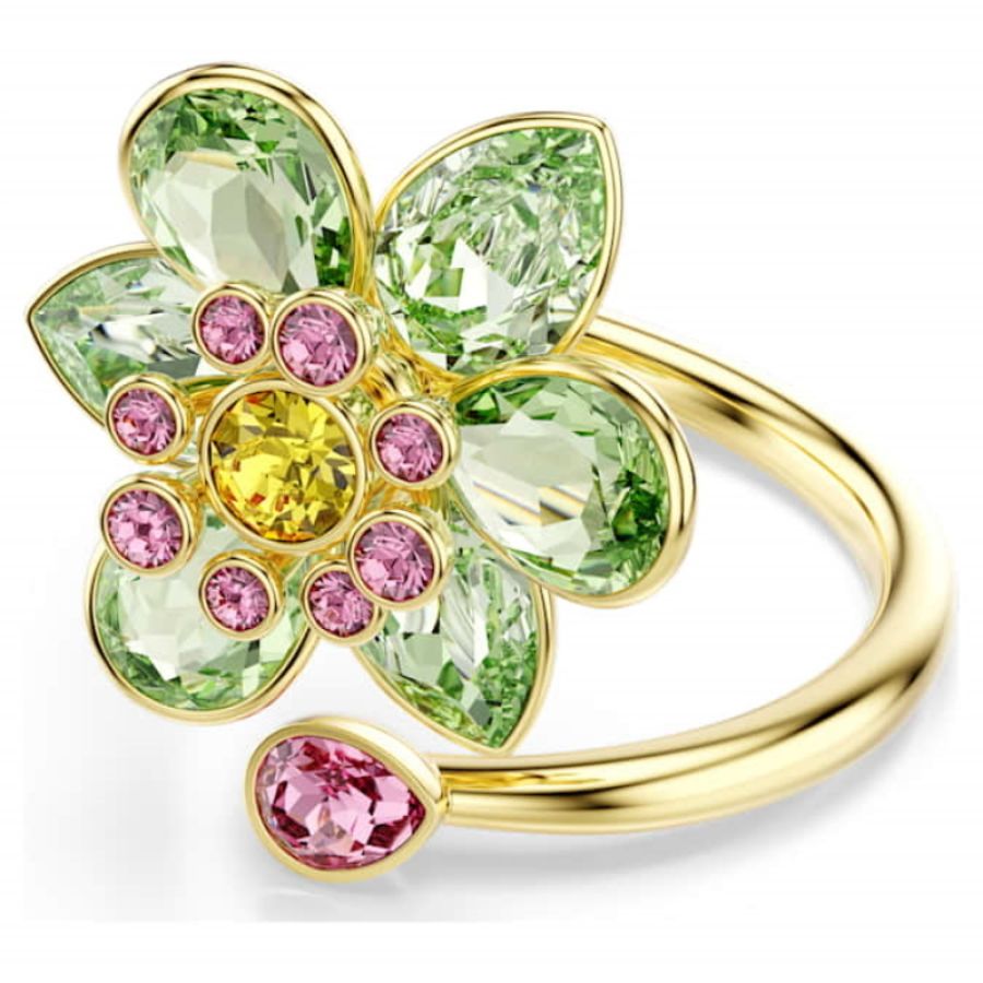 Swarovski 5721599 anello swarovski - anello green mul/gos 52 nuovo in scatola originale