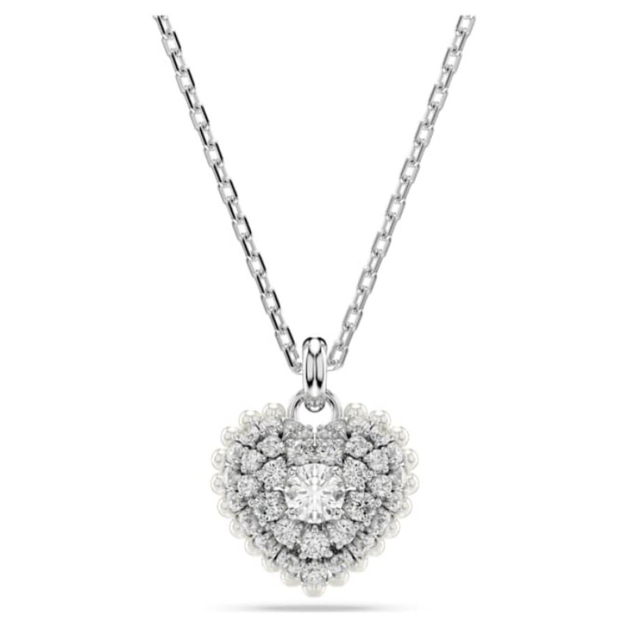 Swarovski 5684386 collana / set swarovski - pend hrt white/rhs nuovo in scatola originale