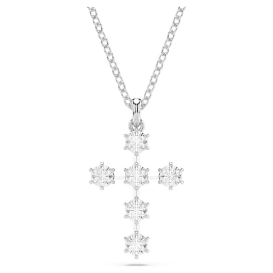 Swarovski 5675576 collana / set swarovski - pend cross_constella whi/rhs nuovo in scatola originale