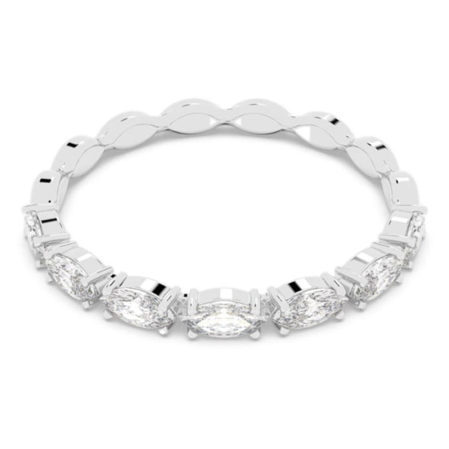 Swarovski 5366570 anello swarovski - anello marquise czwh/rhs 58 nuovo in scatola originale