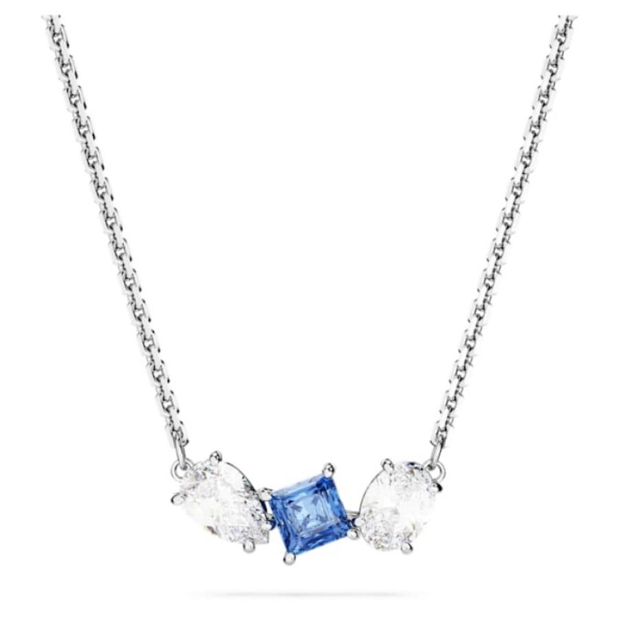 Swarovski 5668276 collana / set swarovski - pend blue white/rhs nuovo in scatola originale