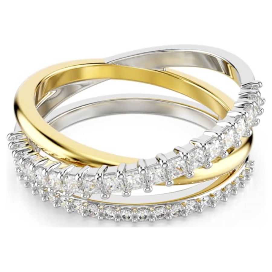 Swarovski 5714161 anello swarovski - anello 3 band white/mix 52 nuovo in scatola originale