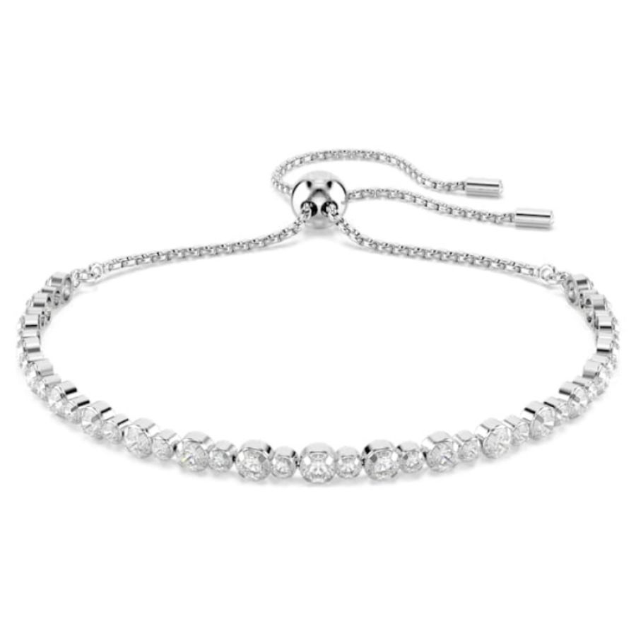 Swarovski 5677813 bracciale swarovski rigido / soft - bracciale cry/rhs m nuovo in scatola originale