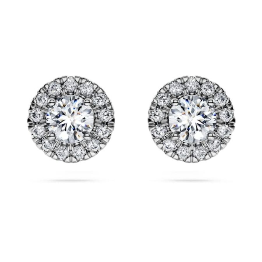 Swarovski 5698156 swarovski fashion piece - scd orecchino a buco round 0.75ct wg18 nuovo in scatola originale