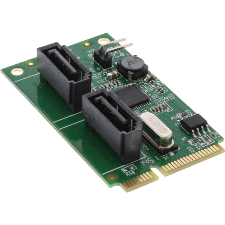 Inline scheda mini-pcie 2.0, 2x sata 6gb/s, raid 0,1,span