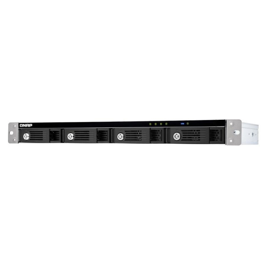 Qnap tr-004u contenitore di unità di archiviazione box esterno hdd/ssd nero, grigio 2.5/3.5\