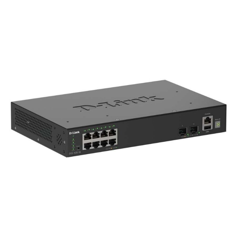 D-link dgs-1530-10 gestito l2 gigabit ethernet (10/100/1000) nero