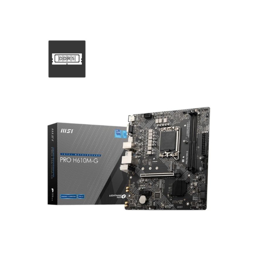 Msi pro h610m-g scheda madre intel h610 lga 1700 micro atx