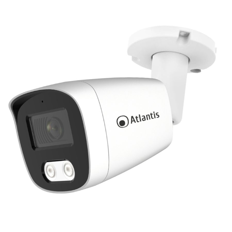 Videocamera atlantis ultraplex a11-u810a-bp ip poe bullet 8mpx 3872x2180 20fps h.264/265 1/2.7 cmos 2x ir array led 15moutdoor