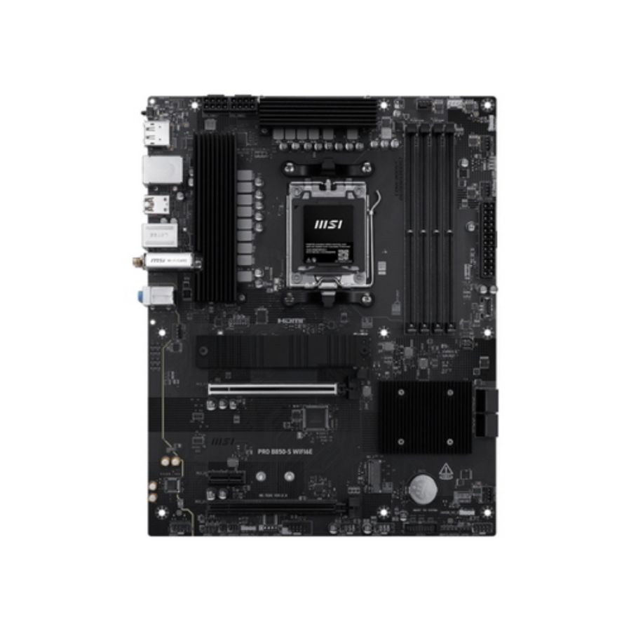 Msi mb pro b850-s wifi6e,am5,4ddr5,2pci-ex16,1pci-ex1,2m.2,4sata3,5usb 10g,6usb 5g,4usb2,hd audi