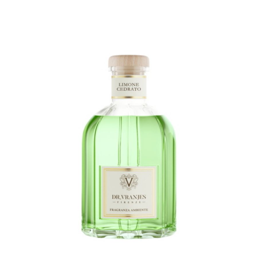 Frv0077mnneeu dr. vranjes limone cedrato 500 ml fragranza ambiente - prodotto originale sigillato bastoncini inclusi
