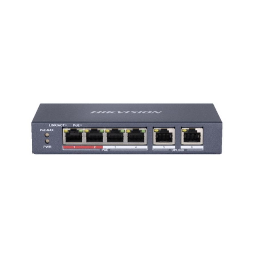 Hikvision switch 8 port gigabit unmanaged poe switch 1 gigabit rj45 uplink port, 1 gigabit sfp uplin