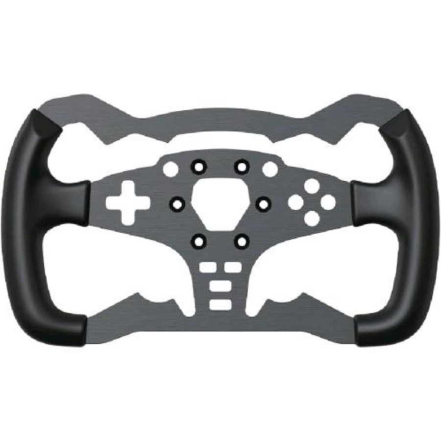 Moza racing es formula wheel rim modifica per volante formula da 280mm corpo in alluminio aeronautico, impugnature in gomma