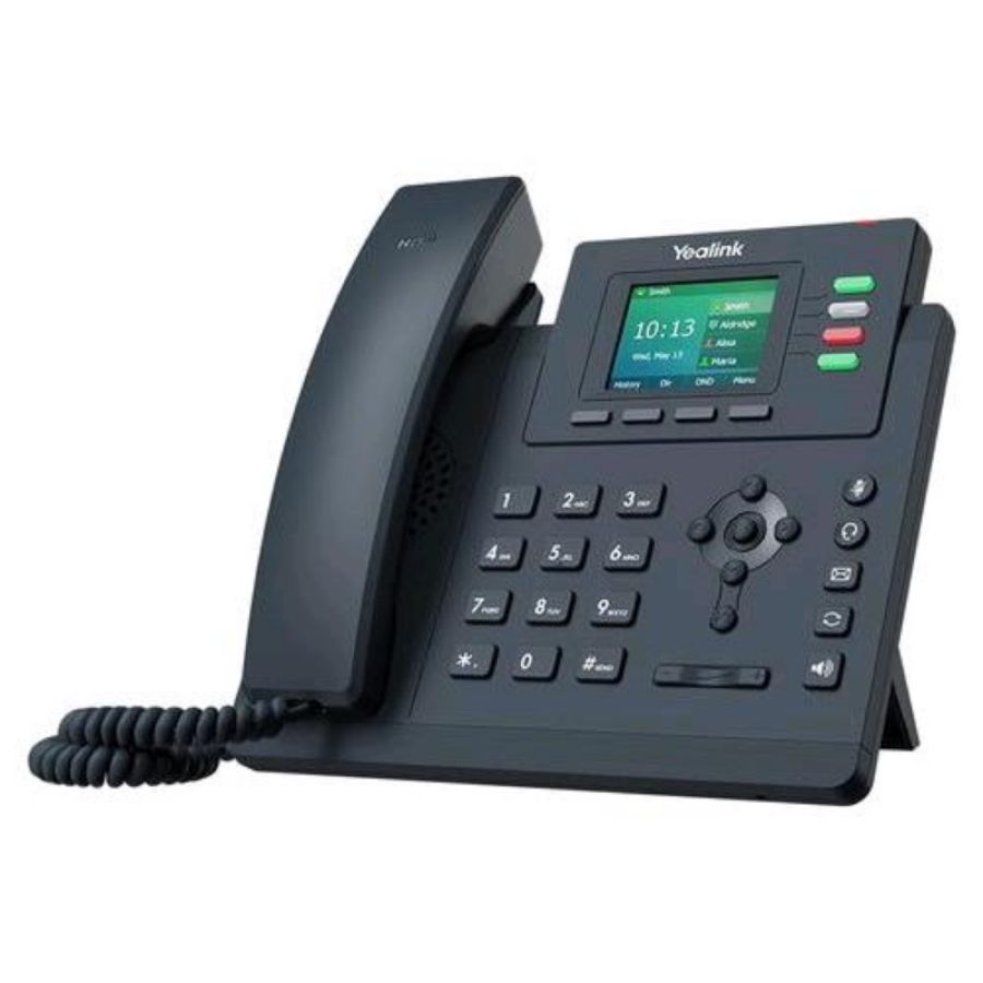 Yealink t33g telefono ip 4 linee led sip 2p gigabit 4 tasti blf grigio