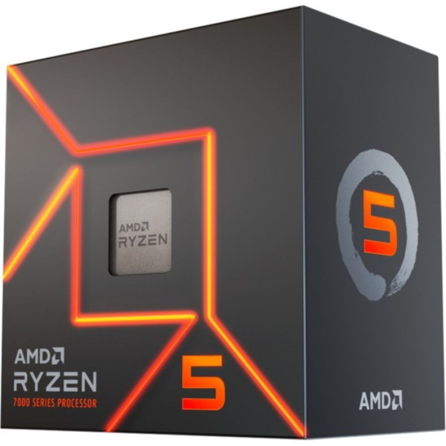 Amd cpu ryzen 5, 7600, am5, 3.8ghz 6 core, cache 32mb, 65w, box