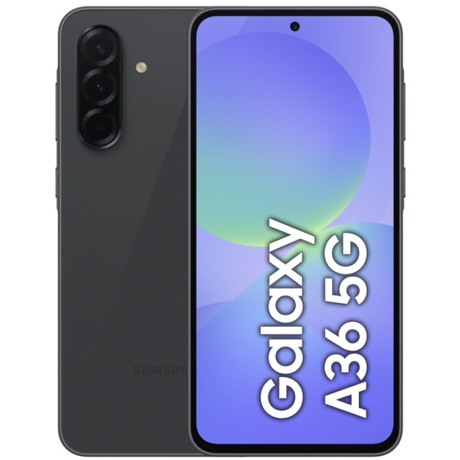 Samsung galaxy a36 5g 6/128gb black dual sim - (garanzia italia - gestore)