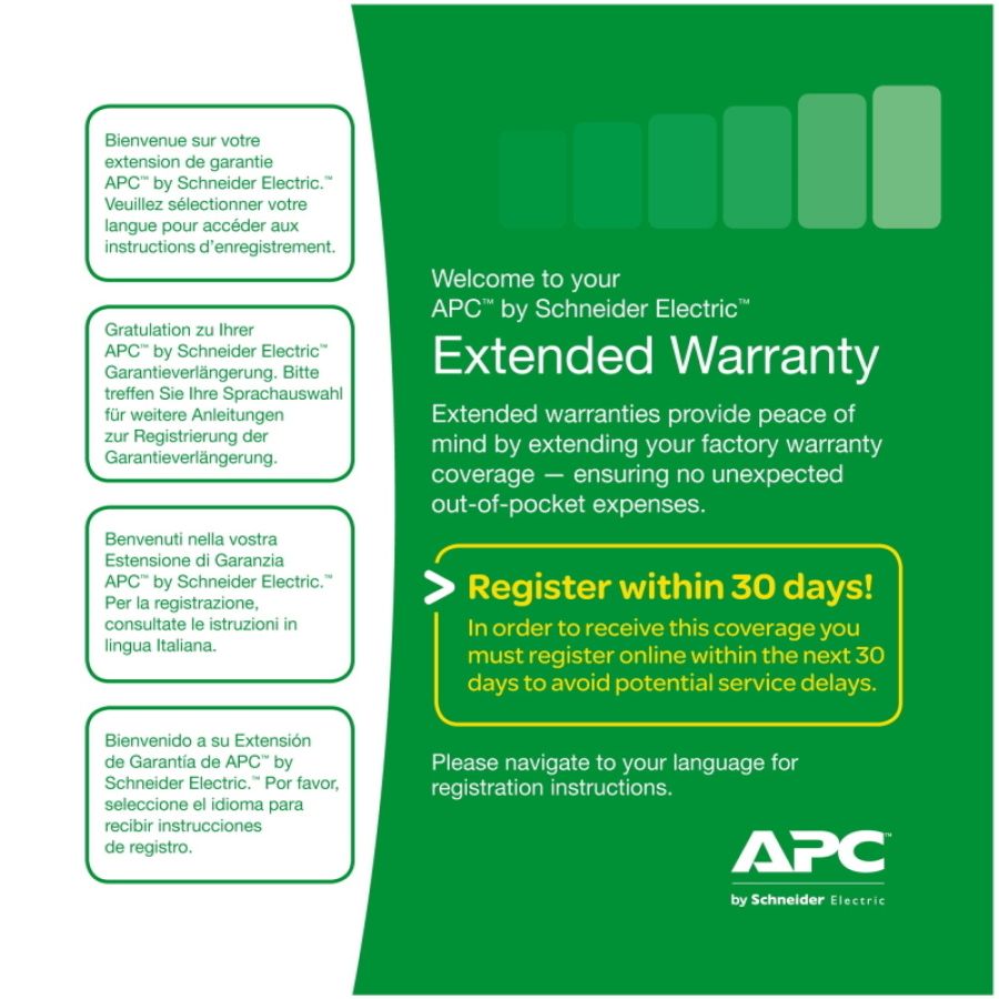 Apc service pack 3 year extended warranty 3 anno/i