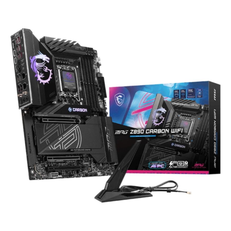 Msi mpg z890 carbon wifi scheda madre intel z890 lga 1851 (socket v1) atx