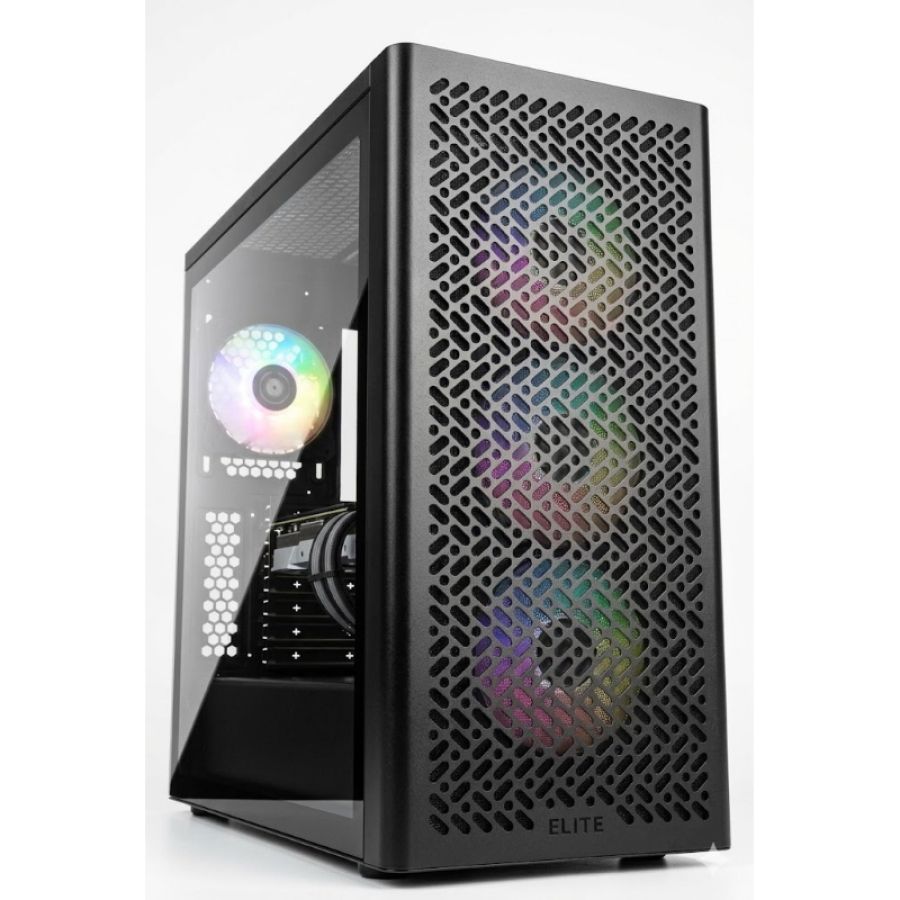 Cooler master case mb atx/micro atx/mini itx, 4 ventole argb, supporto rad 360mm, btf ready, usb-c