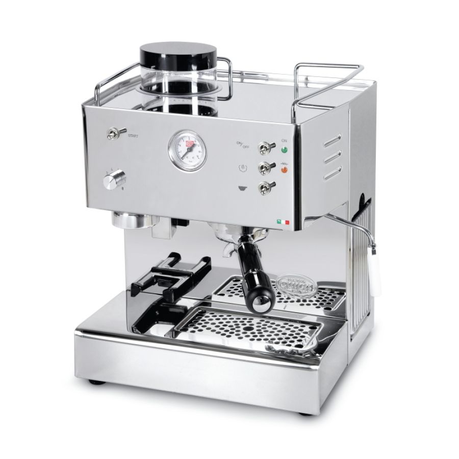 Quick mill pegaso, espressomaschine, kaffeebohnen, eingebaut