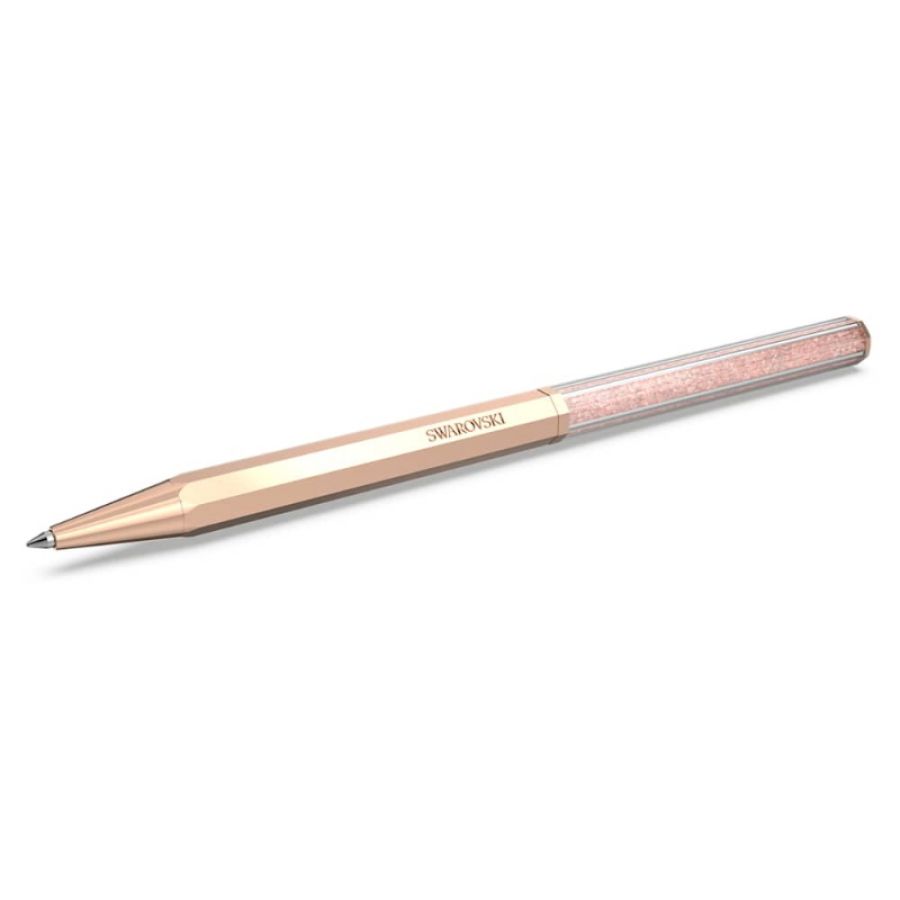 Swarovski 5654065 penna a sfera crystalline, forma ottagonale, rosa, laccato rosa di swarovski originale
