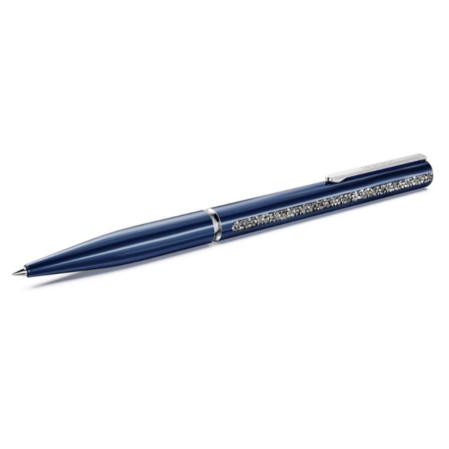 Swarovski 5707709 penna a sfera shimmer, blu, laccato blu, cromato di swarovski originale
