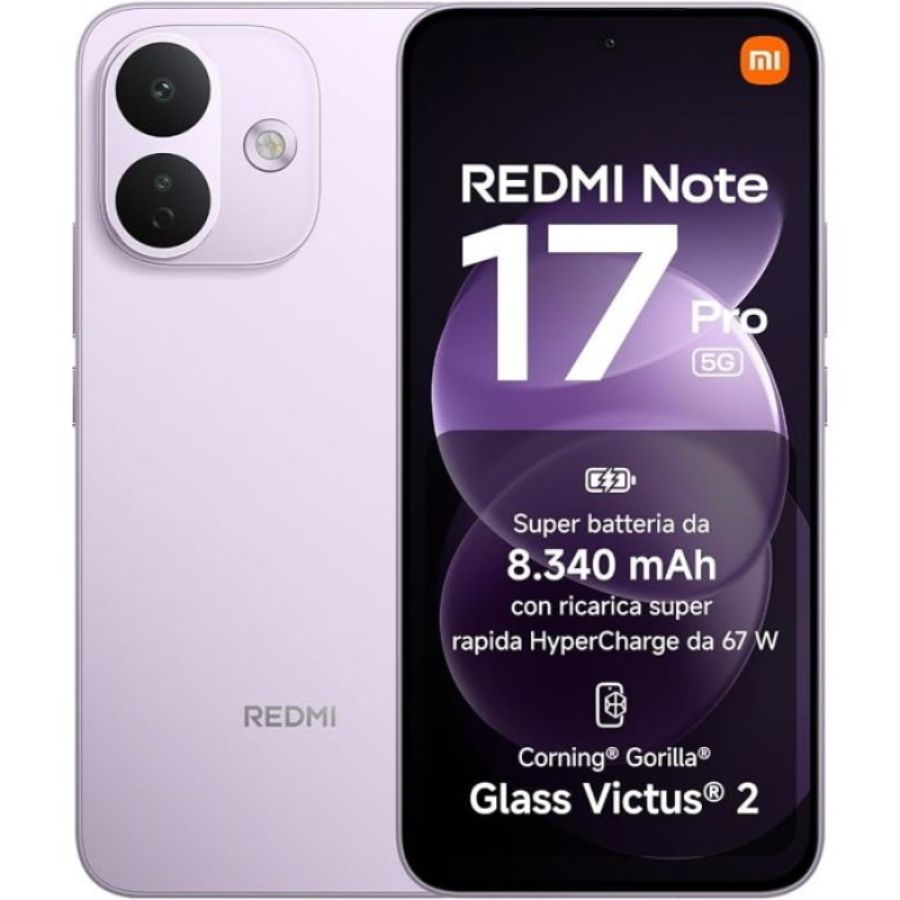 Smartphone redmi note 17 pro 5g - 8+512gb purple viola