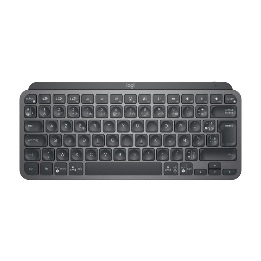 Logitech mx keys mini for business tastiera rf senza fili + bluetooth azerty francese grafite