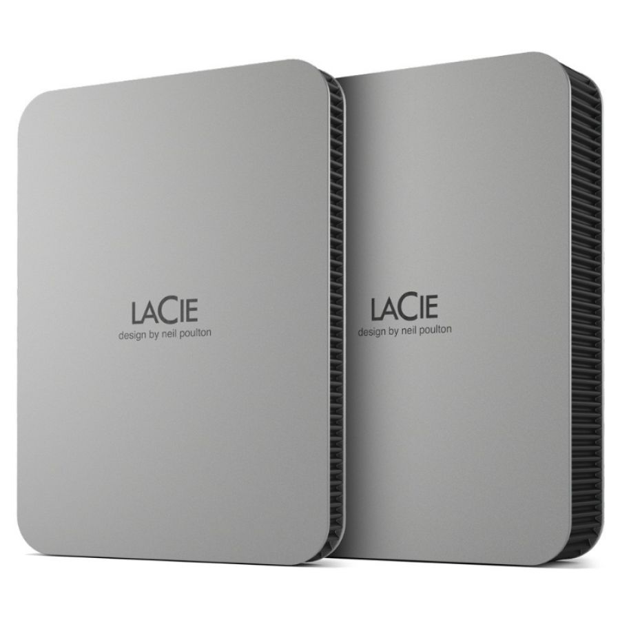 Lacie mobile drive (2022) disco rigido esterno 4 tb argento