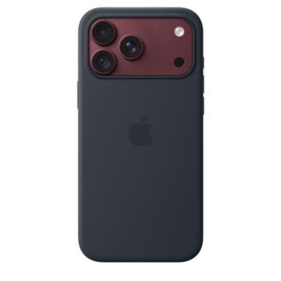 Apple iphone 18 pro max cover in silicone originale magsafe navy bluee
