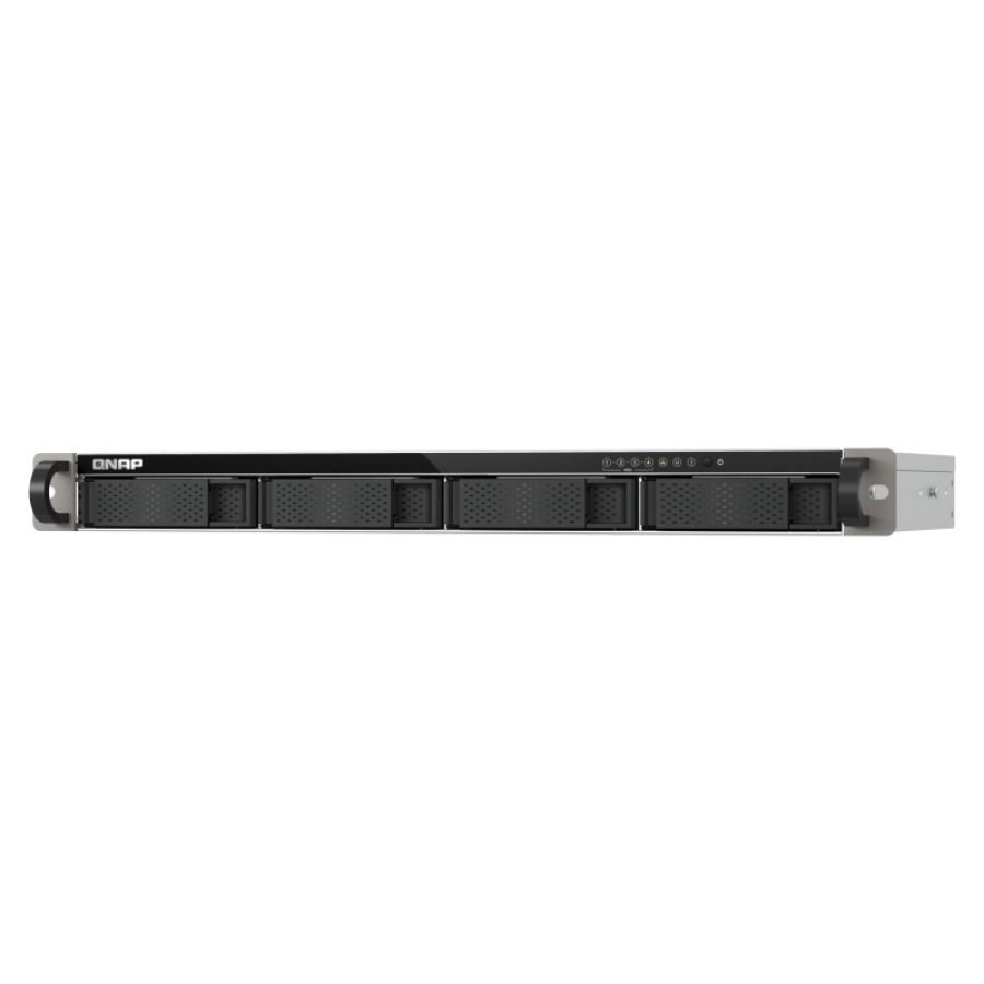 Qnap ts-432xeu nas rack (1u) 4 gb ddr4 0 tb qnap qts nero, grigio