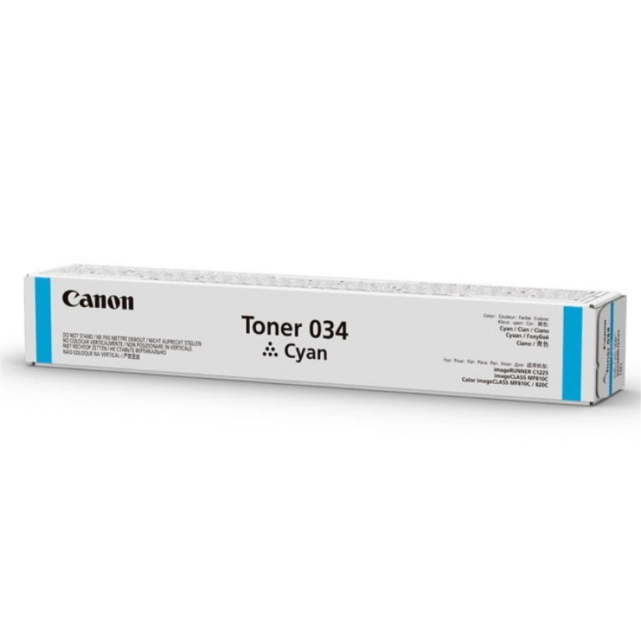 Canon 034 cartuccia toner 1 pz originale ciano