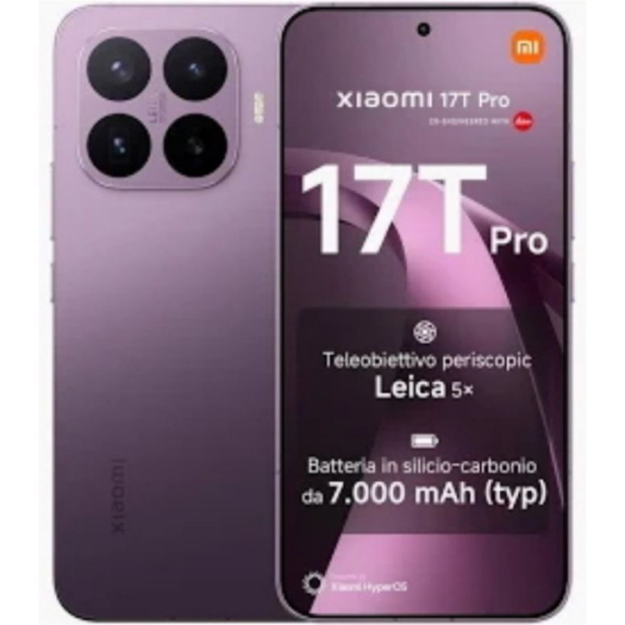 Xiaomi 17t pro 5g dual sim 6.83 octa core 512gb ram 12gb 5g italia deep violet