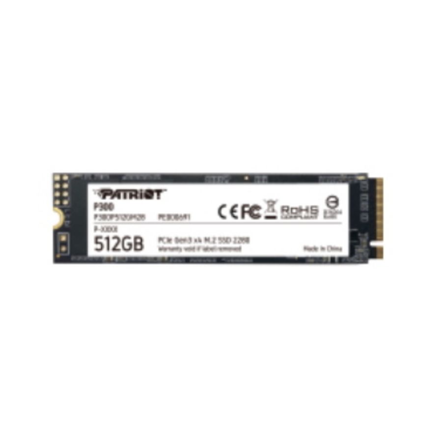 Patriot ssd interno p300 512gb m.2 pcie r/w 1700/1200 gen 3x4