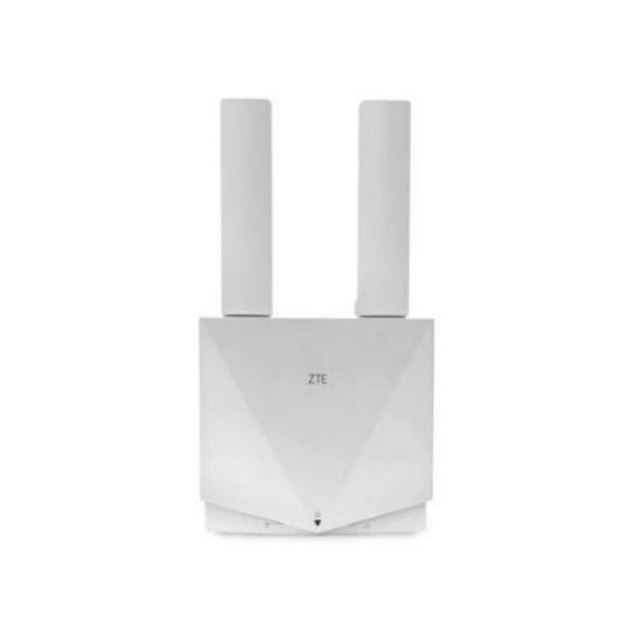 Zte k12 4g cpe modem router wi-fi 6 ultra fast 4g lte down speeds 150mbps fino a 32 dispositivi connessi 2 antenne esterne bianco